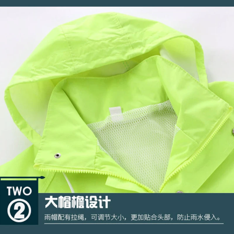 Fashion One-piece Raincoat Adult Waterproof Reflective Rain Poncho Coat Outdoor Activites Hiking Climbing Camping Rainproof Cape