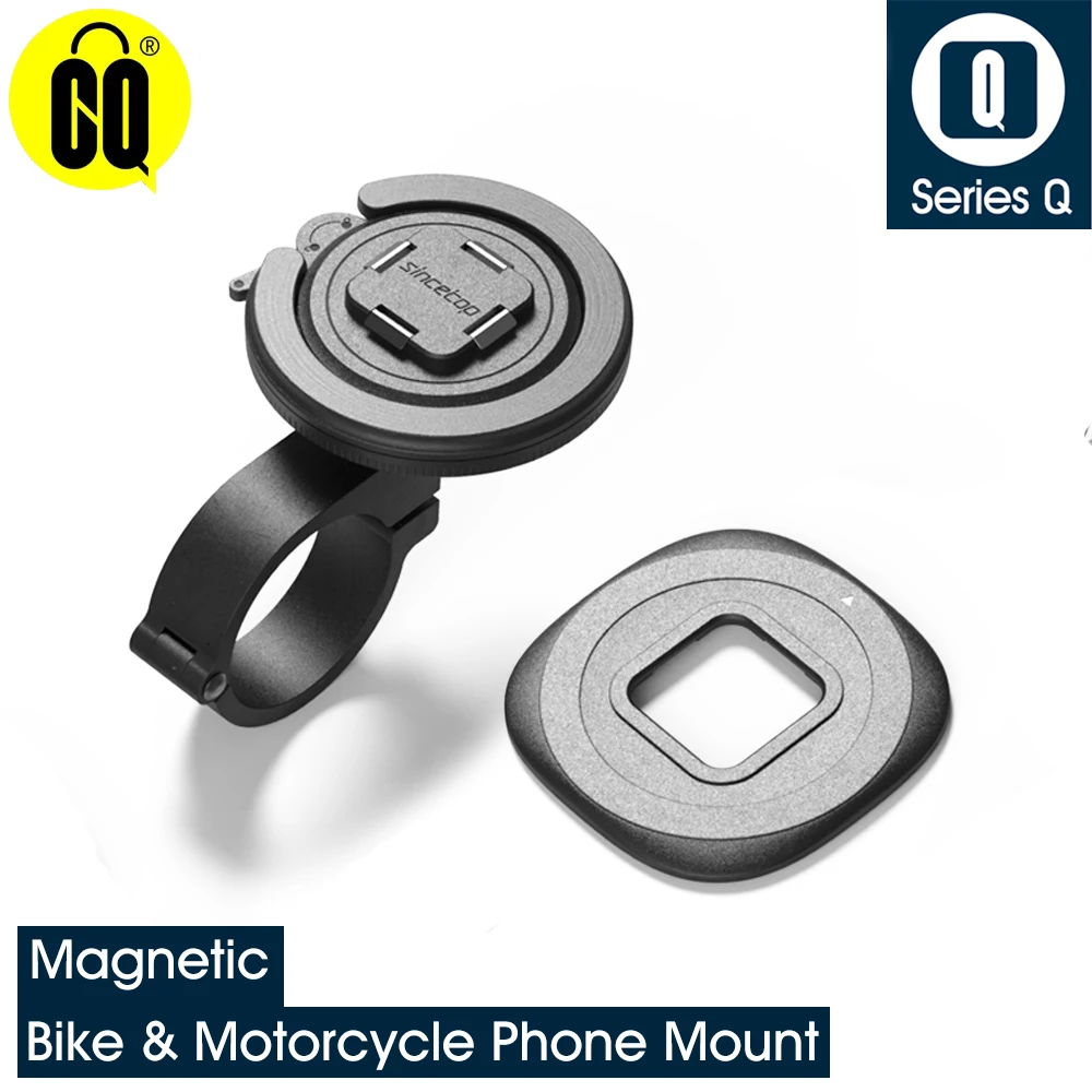 Universal Magnetic Motorcycle /Bike Phone Mount - Secure Handlebar Holder & with  All Smartphone Stand for Cycling Accessories ﻿