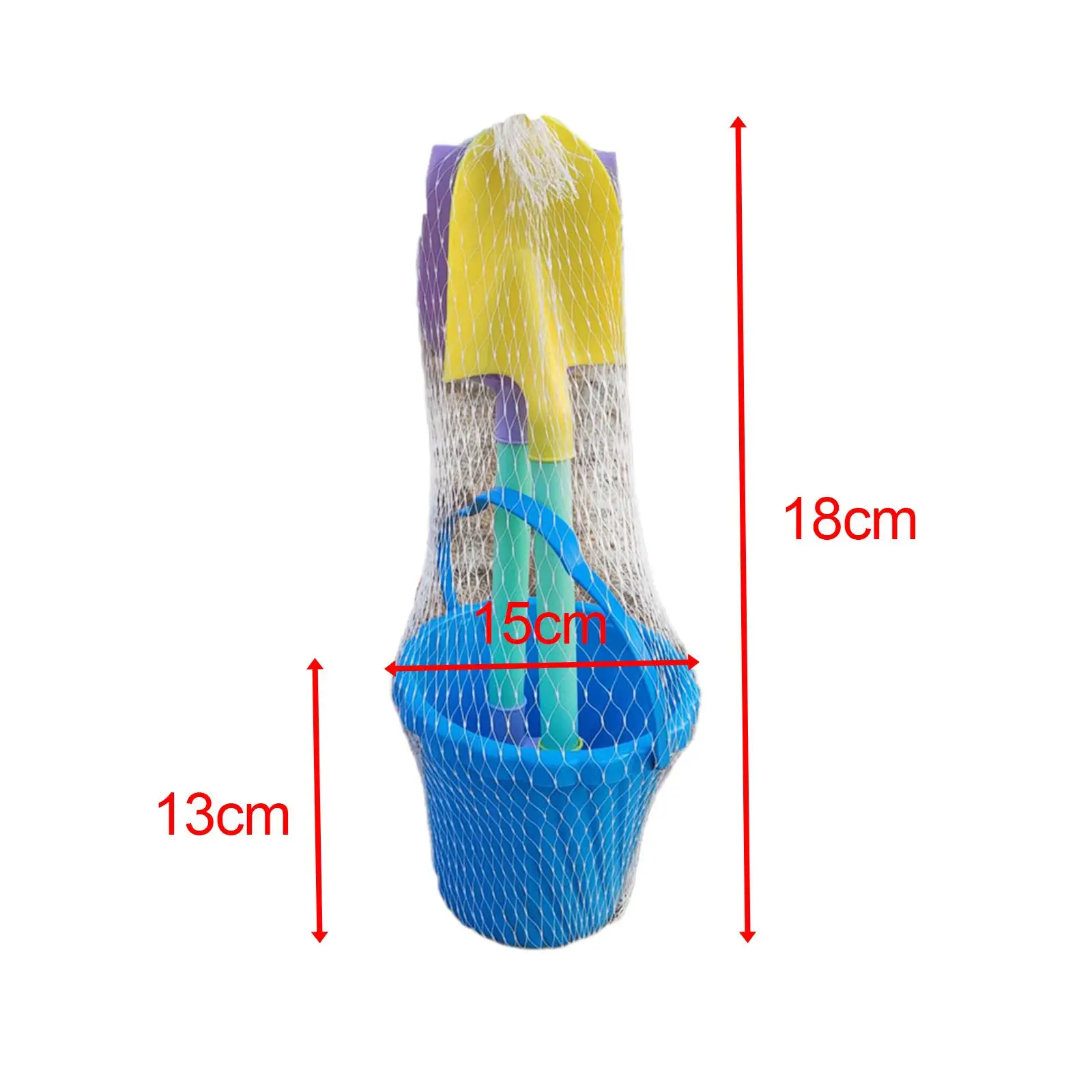 3 szt. Zabawki plażowe dla dzieci Podróżne zabawki do piasku Wielokolorowe wiaderko do piasku i łopaty Zestaw zabawek do piaskownicy na śnieg