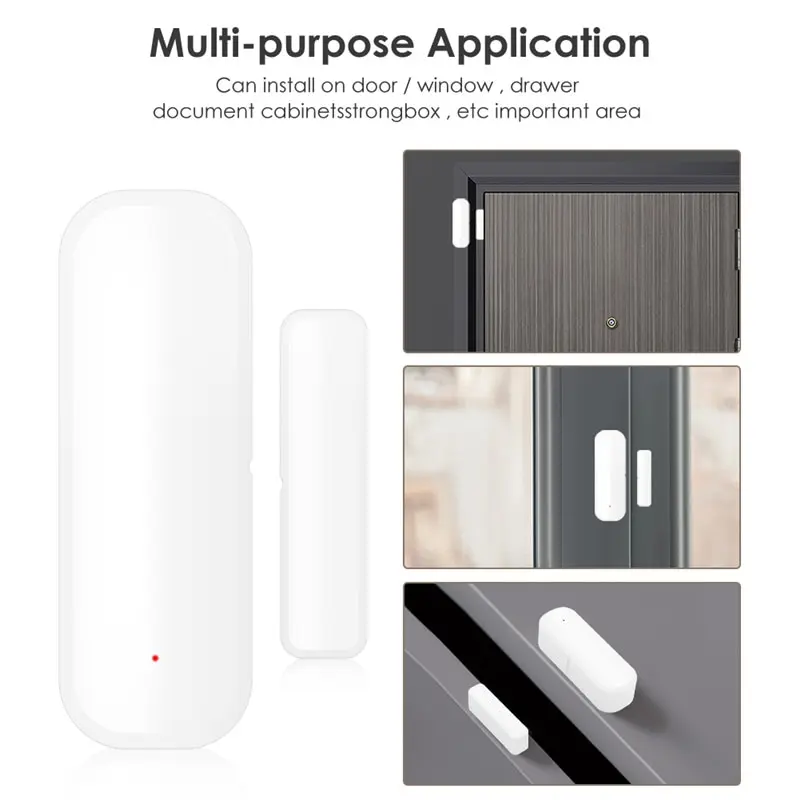 Tuya WiFi Door Sensor Window Doors Open Closed Detectors Smart Life APP Control Smart Home Security Protection Alarm System