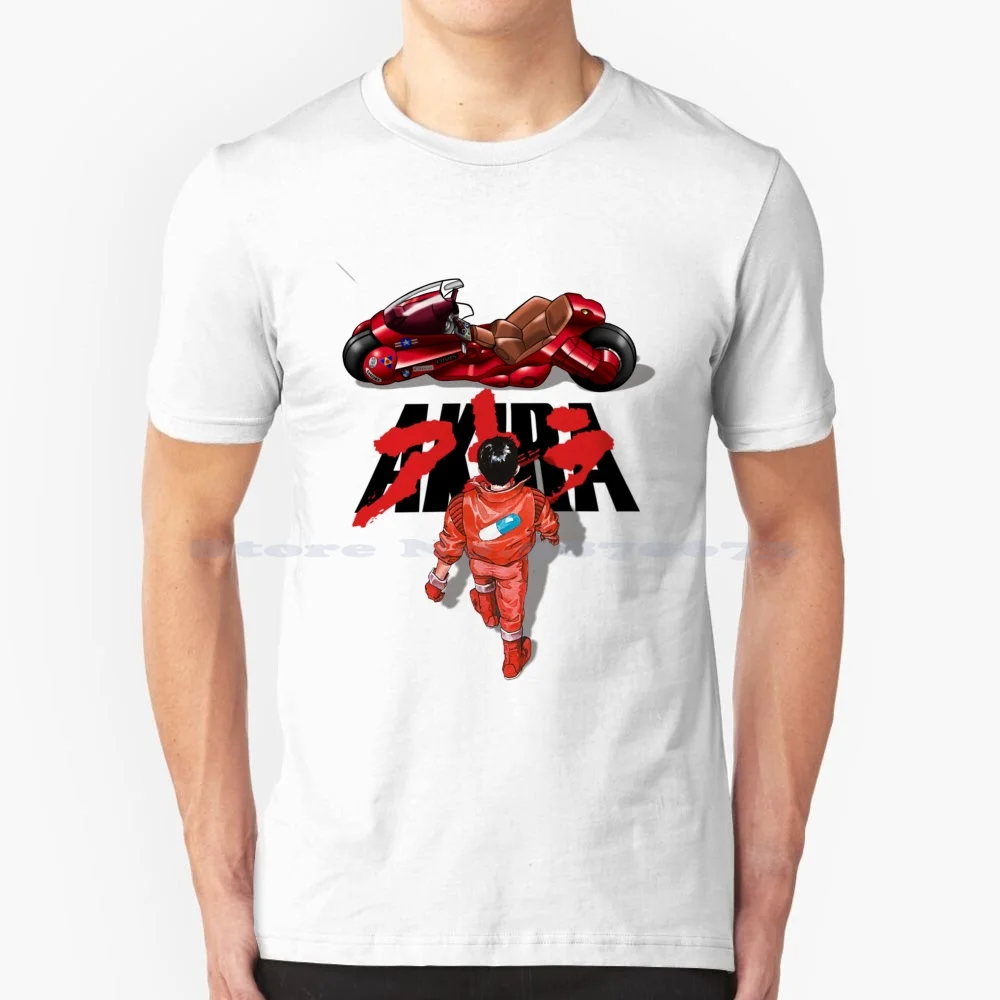 Camiseta 100% de algodón de Akira, camisa de película de Anime, Katsuhiro, Otomo, Akira 1988