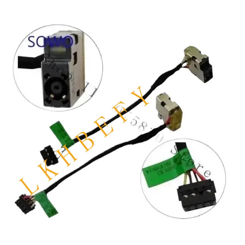 €€ DC Power Jack Socket Cable for  14-F 14-D 15-K TPN-Q117 Q117 742822   -YD1 715813   -YD4 CBL00369-0100 715813