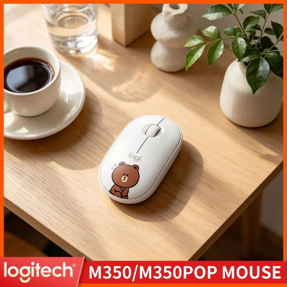 Logitech M350 Portable Quiet Mouse - Ultra-Thin, 90% Less Noise, Dual Mode, 18-Month Battery, PC Mac iPad Ready