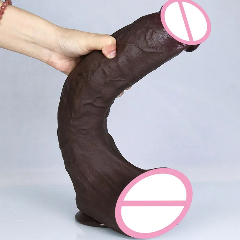 13.18 بوصة سيليكون القضيب ضخمة واقعية دسار دونغ مع شفط كأس للنساء الاستمناء مثليه الشرج الجنس لعب للبالغين 18 + #4