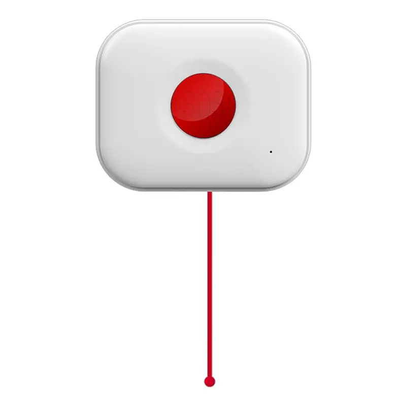 【RECOMENDAR】Tuya Wifi SOS Button Water Resistant Health Alert System With Drawstring- For Elderly& Disabled For Children Safety