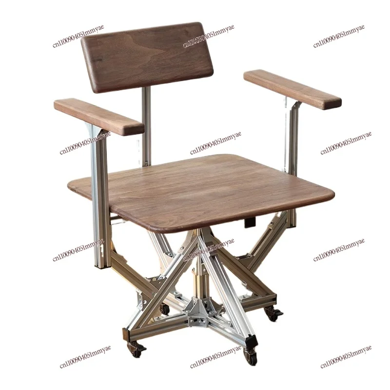 

Bookstore Designer Back Chair Rotatable Simple Modern Leisure Chair Aluminum Profile Furniture