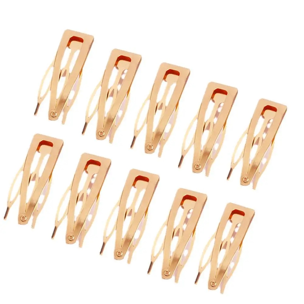 10pcs Metal Snap Hair Clips Updo Hair Pin Hair Organizer Headwear Accessories Hairpins Women Hair Click Clack A7X6