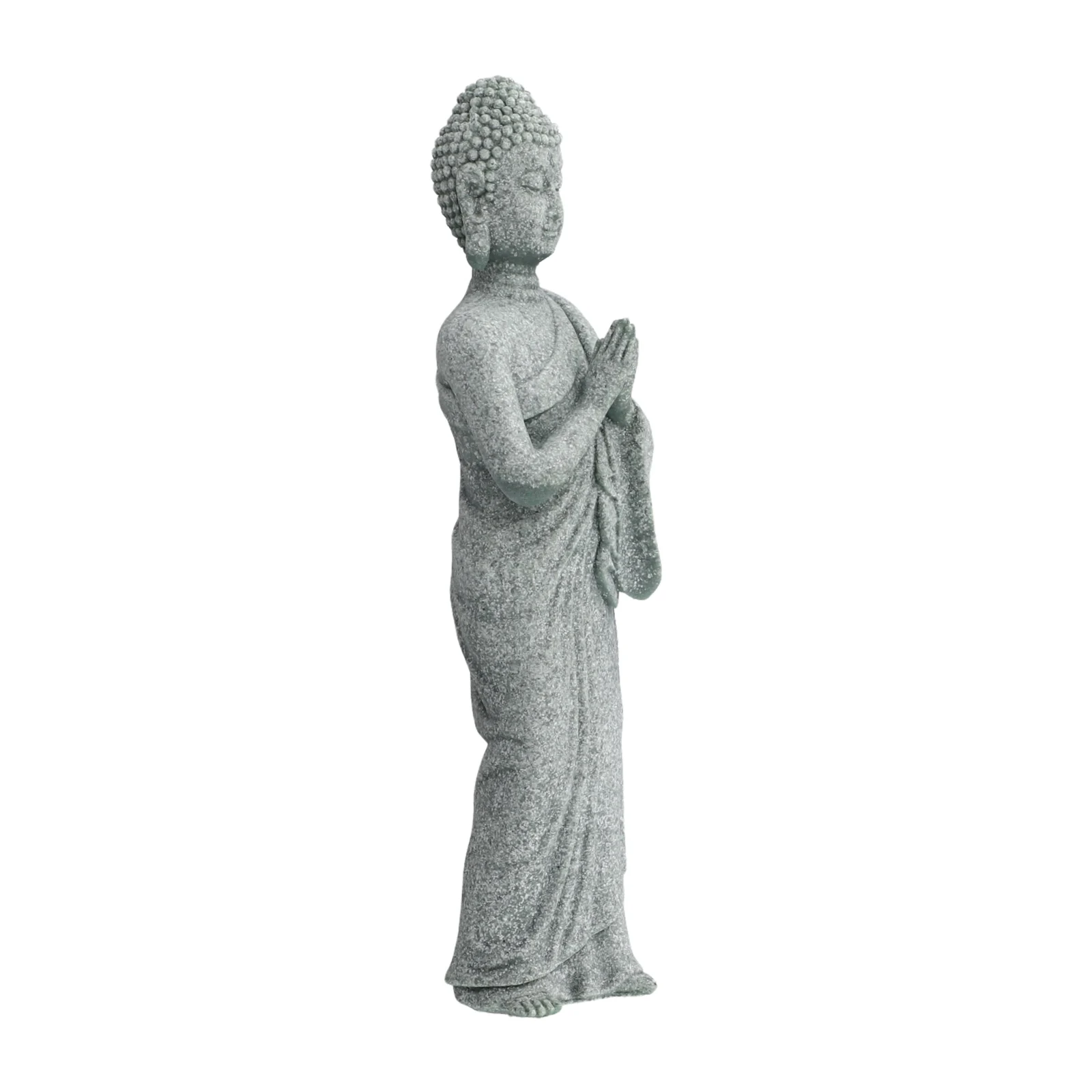 Practical Use Druable High Quality Material Buddha Ornaments Standing Stone Wood Effect 3.5x5.5x18cm for drift Indoor