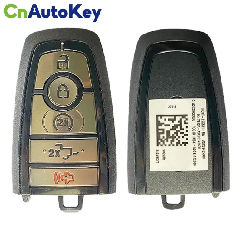 CN018110 OEM FCC M3N-A2C93142600 For Ford F-Series 2017-2020 5 Button Smart Key W Tailgate 49 Chip 902MHZ