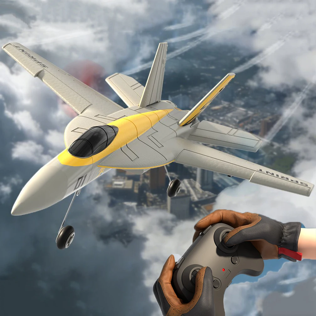 F18 Hornet RC Glider 2.4G 2CH 6-Axis Stability Remote Control Foam Aircraft With LED Lights Hand Throwing Airplane RC Toys Gifts