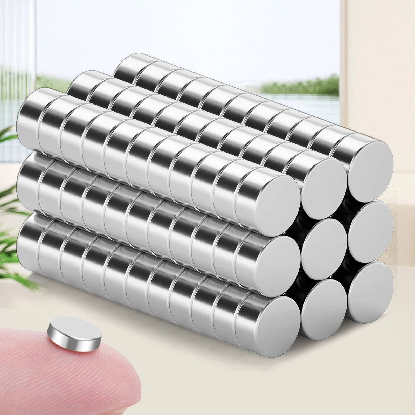 مغناطيس دائري 6 × 2 مم 6 × 3 مم، مغناطيس شديد التحمل، مغناطيس صغير للسبورة البيضاء، المطبخ، المكتب ومغناطيس الخزانة