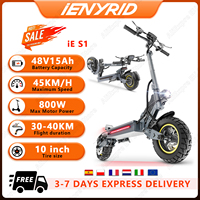 iE-S1 EScooters 800W Motor 48V15Ah Battery Smart LCD Display Electric Scooter 10-inch Air Off-road Tires City Scooters Electric