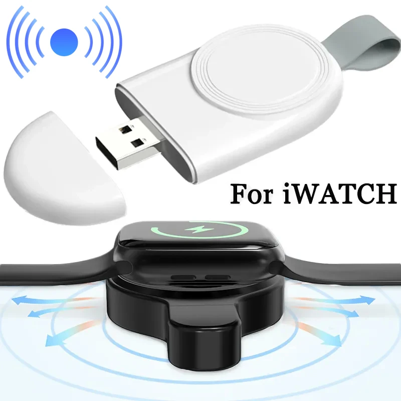 Portable Wireless Charger for Apple Watch Series 7 6 5 4 3 Se Creative Charging Dock Station for iWatch Fast Charging Cable