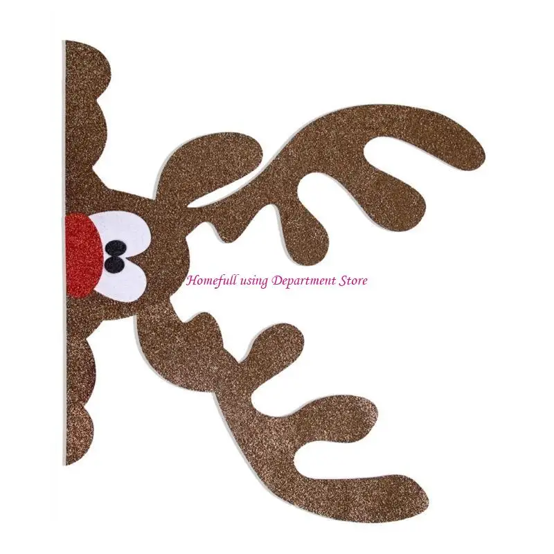 Felt Cloth Window Decorations for Christmas Seasonal Shop Wall Decorative Ornament Decor for Retailers and Restaurants