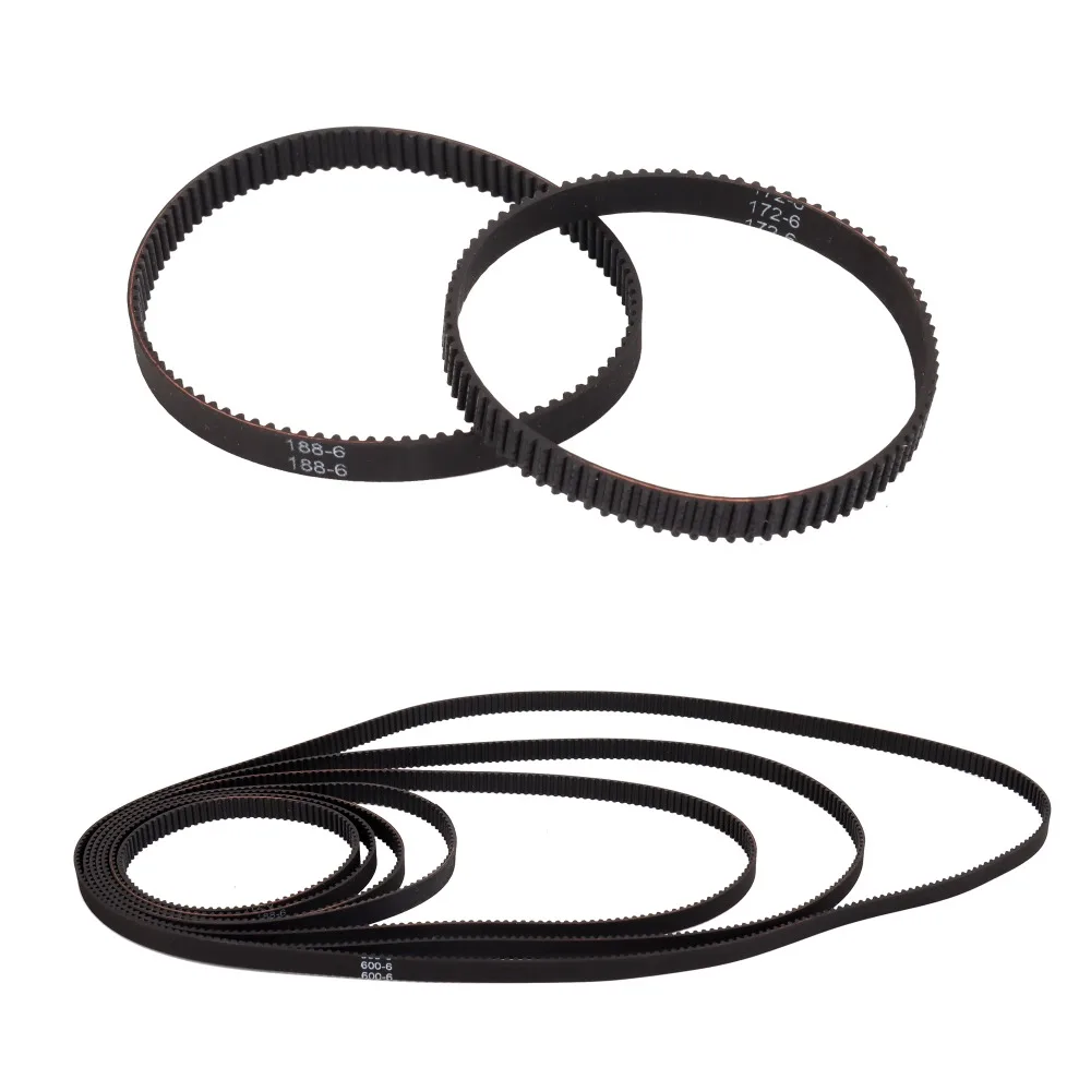 1PCS 3D Printer Parts GT2 6mm Closed Loop Rubber Timing Belt 132 134 136 138 140 142 144 146 148 150 152 154 156 158 160mm 2GT
