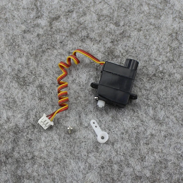 Servo plastik 1.9G, aksesori suku cadang helikopter RC Wltoys V966 V911S V977 V930 V931 XK K110 K124 A600 A430 A800