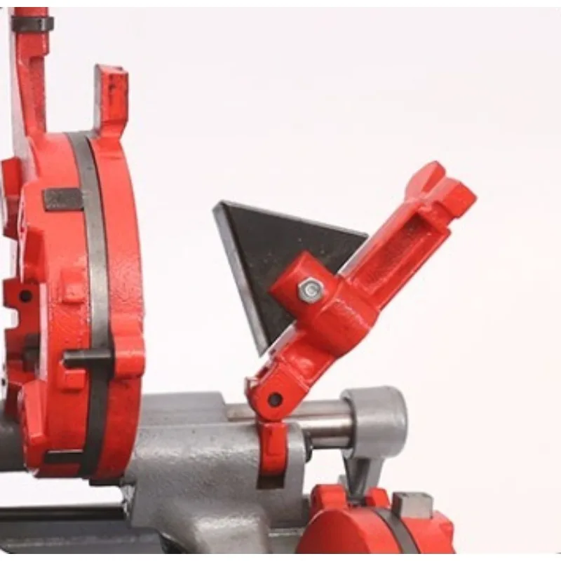 Máquina elétrica de corte e rosqueamento de tubos, 2 polegadas, totalmente automática, máquina de rosqueamento de aço redondo