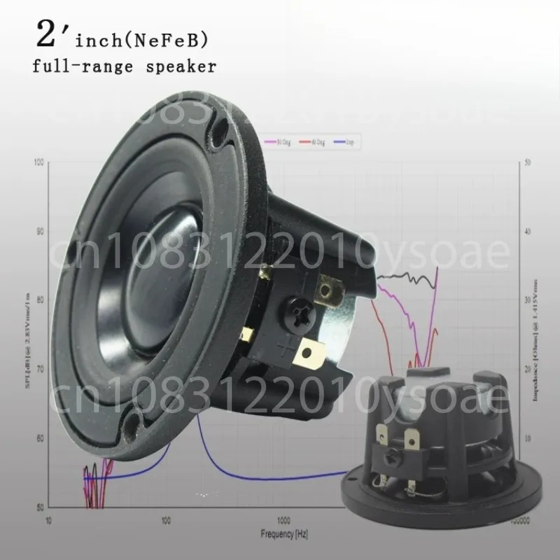 NE65 2 Inch 2.5 Inch Aluminum Cone Fullrange Speaker Desk Car Audio 40W 4Ohm 1PCS
