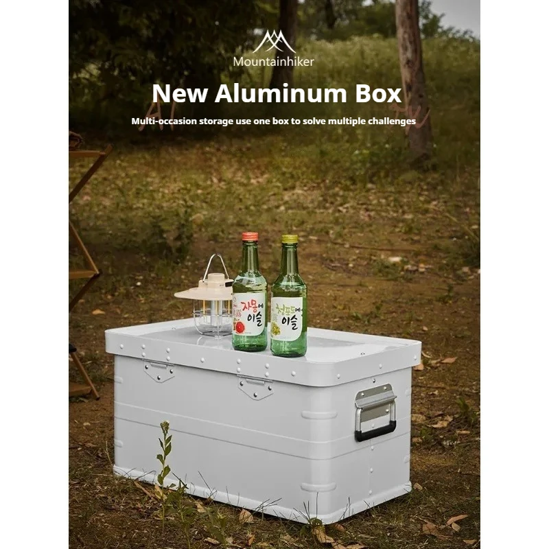 

Mountainhiker Outdoor Camping Storage Box Campground Portable Aluminum Magnesium Alloy Waterproof Luggage Storage Suitcase