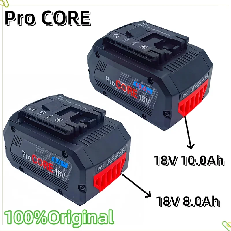 

Запасной аккумулятор ProCORE 8Ah 10Ah, для беспроводных инструментов Bosch 18V BAT609 BAT618 GBA18V 21700, мощный 5C блок питания