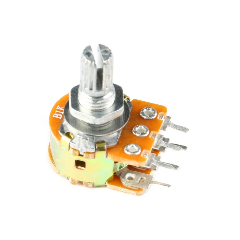 5PCS WH148 Potentiometer 6Pin 15mm Shaft with Nuts and Washers Linear Potentiometers B1K B2K B5K B10K B20K B50K B100K B500K B1M