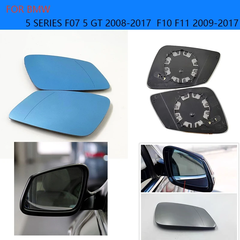 Heating Side Mirror Glass Lens Door Wing Rear View Mirror Glass for BMW 5 Series F07 5 GT 2008-2017 5 Series F10 F11 2009-2017