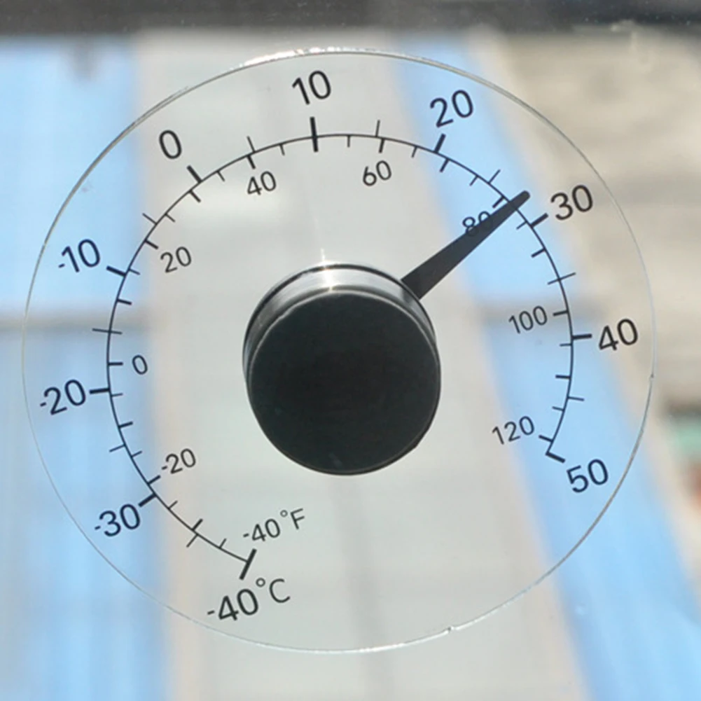 Mini Pointer Temperature Meter Temperature Meter Monitor Thermometer Window Wall Indoor Outdoor Graduated Disc