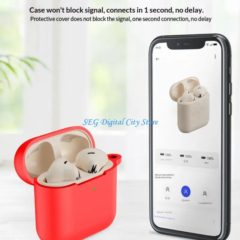 

U75B Protective Case Sleeve Housing Waterproof for Earphone Shockproof Nonslip Offering Comprehensive Dust And Water Defense