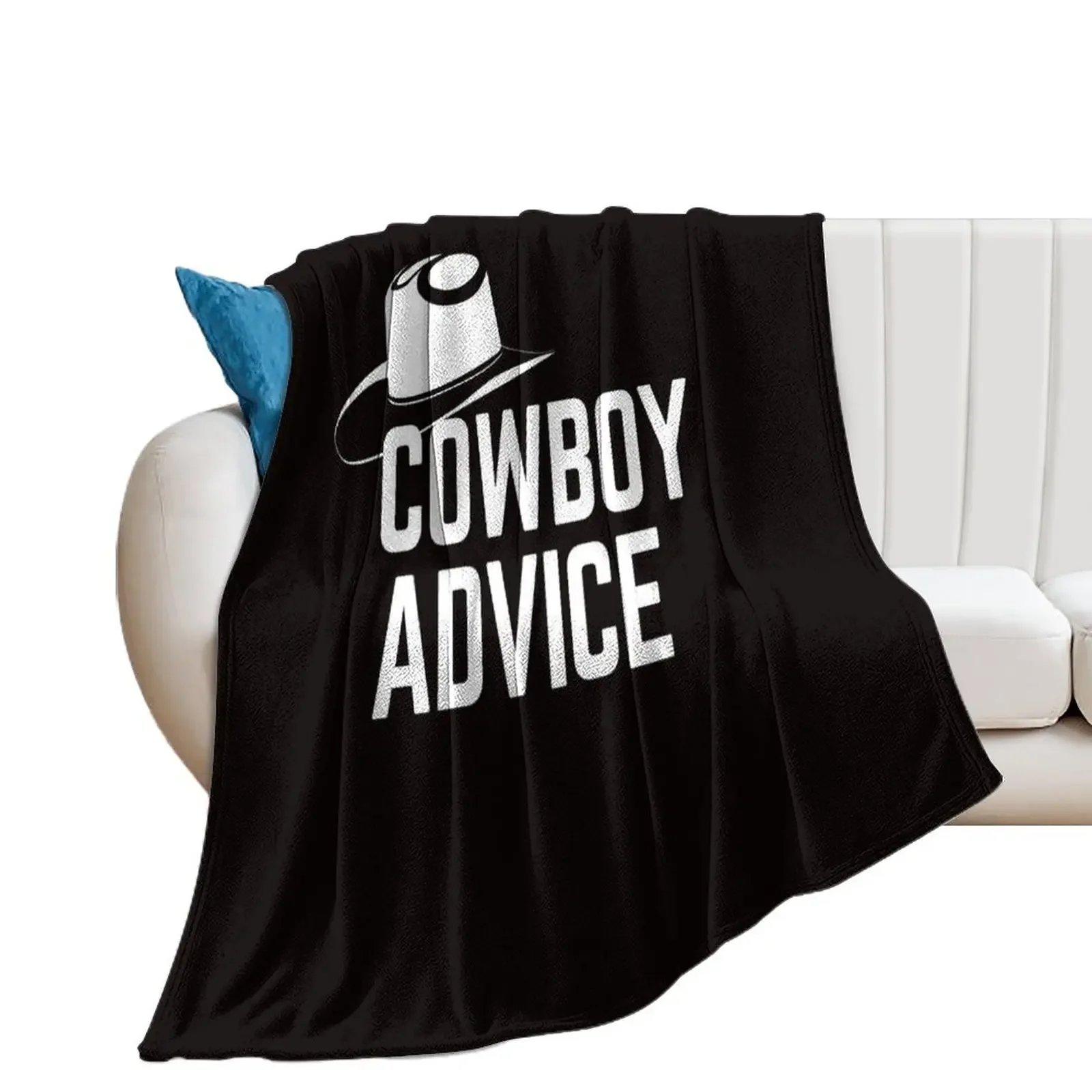 

COWBOY ADVICE Throw Blanket Decorative Sofa Decorative Beds Beautifuls Blankets