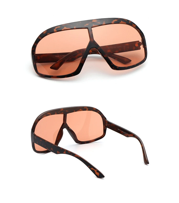 56631 Übergroße Punk-Sonnenbrille für Herren und Damen, modisch, große Größe, UV-Schutz, Reitbrille, Uv400 – Detail 6