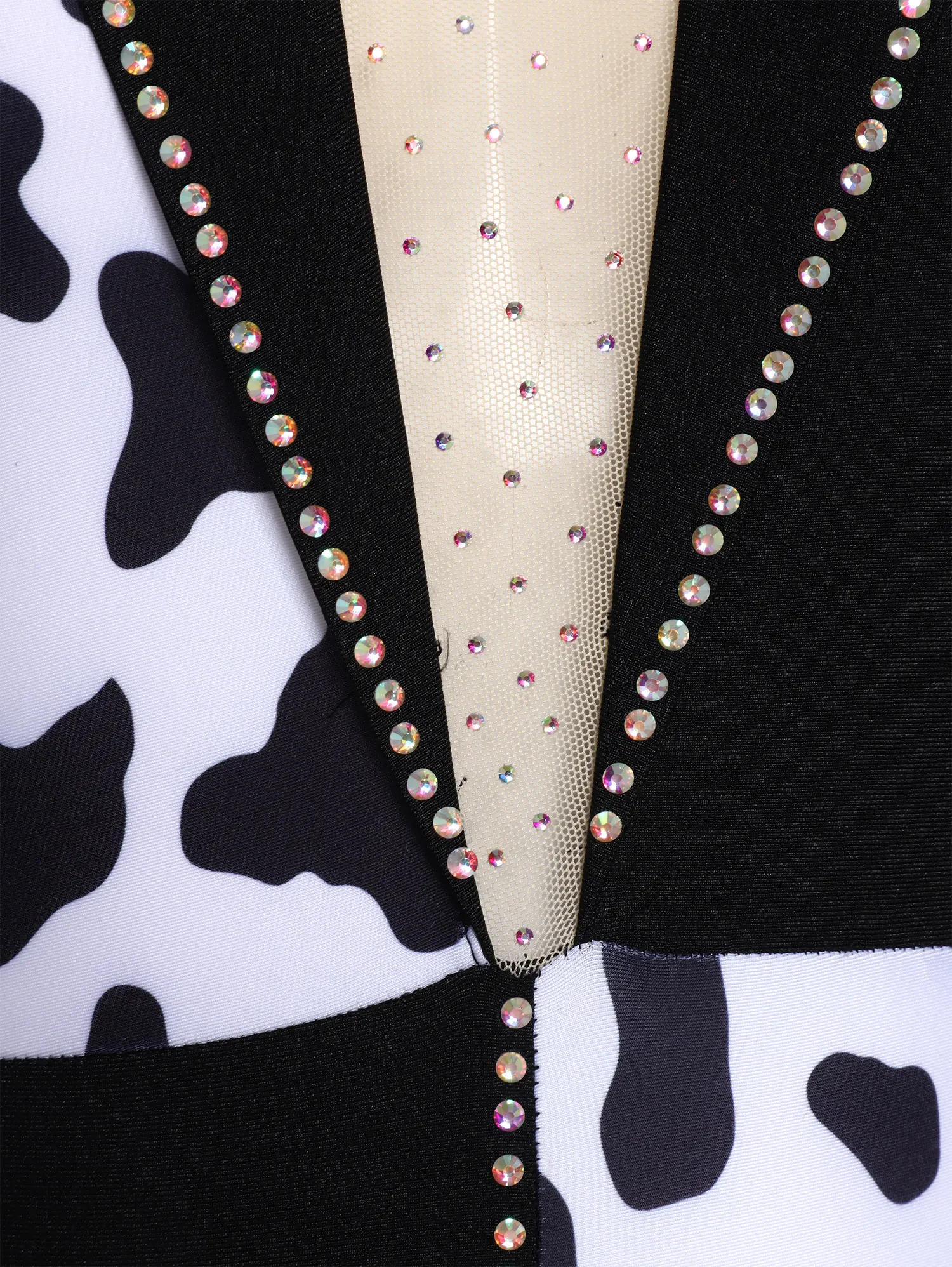 المرأة طويلة الأكمام لامعة شبكة متقطع طباعة الشيطان الساحرة يوتار فستان هالوين كرنفال الشر مهرج الدلماسية تأثيري حلي #5