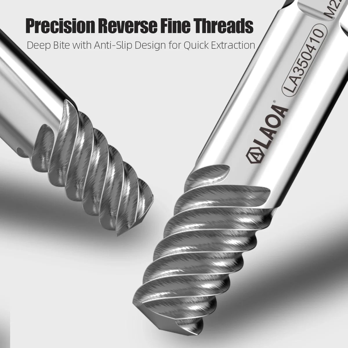 LAOA Damaged Screw Extractor Alloy Steel Construction For Removing Stripped Broken Screws Nuts And Bolts Efficiently