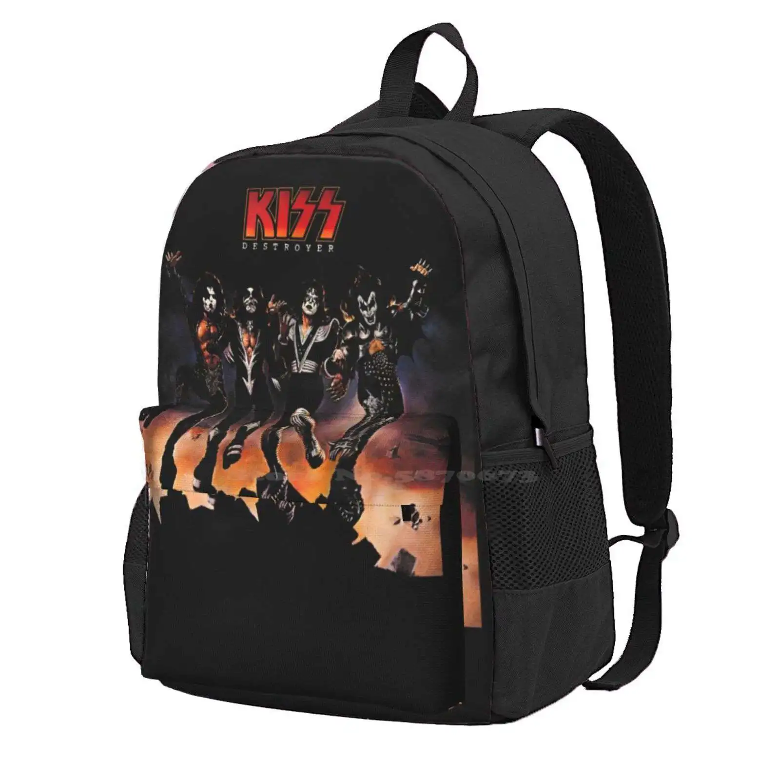 Kiss - 1976 Destroyer Hot Sale Schoolbag Backpack Fashion Bags Music Heavy Metal