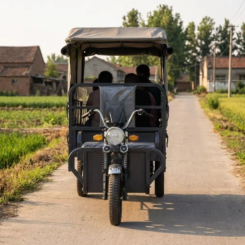 Electric Tricycle Passenger and Cargo Dual Use E-Trike Heavy Duty 3 Wheel Utility Cargo Loader for Delivery Commute