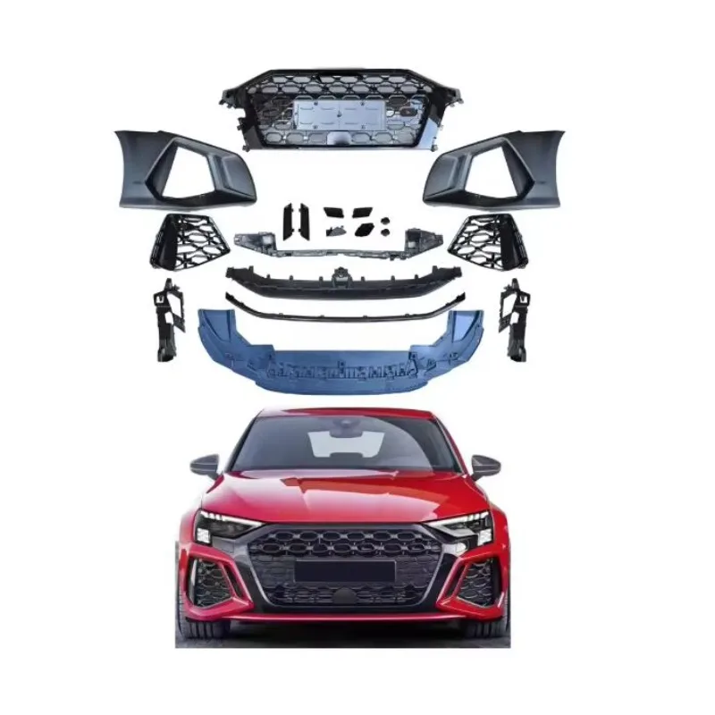 

2020-2022 A3 S3 facelift RS3 front bumper assy for auto body parts
