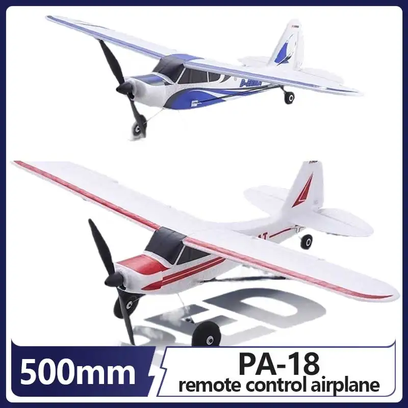 

New 500mm Pa-18 Beginner Introduction Fixed Wing Aircraft Model Electric Remote Control Toy Foam Aircraft