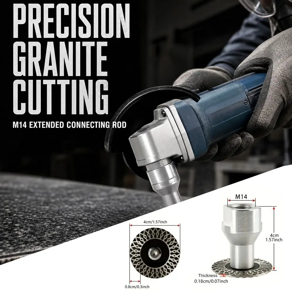 1Pcs 40mm Diamond Saw Blade Removable Flange M14 Thread Stone Engraving Blade Wet Use Marble Granite Cutting Tool