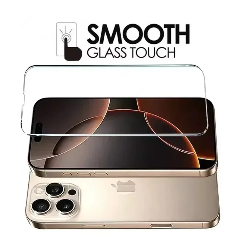 6Pcs 100D Tempered Glass For iPhone 13 14 11 12 15 16 Pro Max Mini Screen Protector For iPhone XS MAX X XR 7 8 16 Plus SE Glass