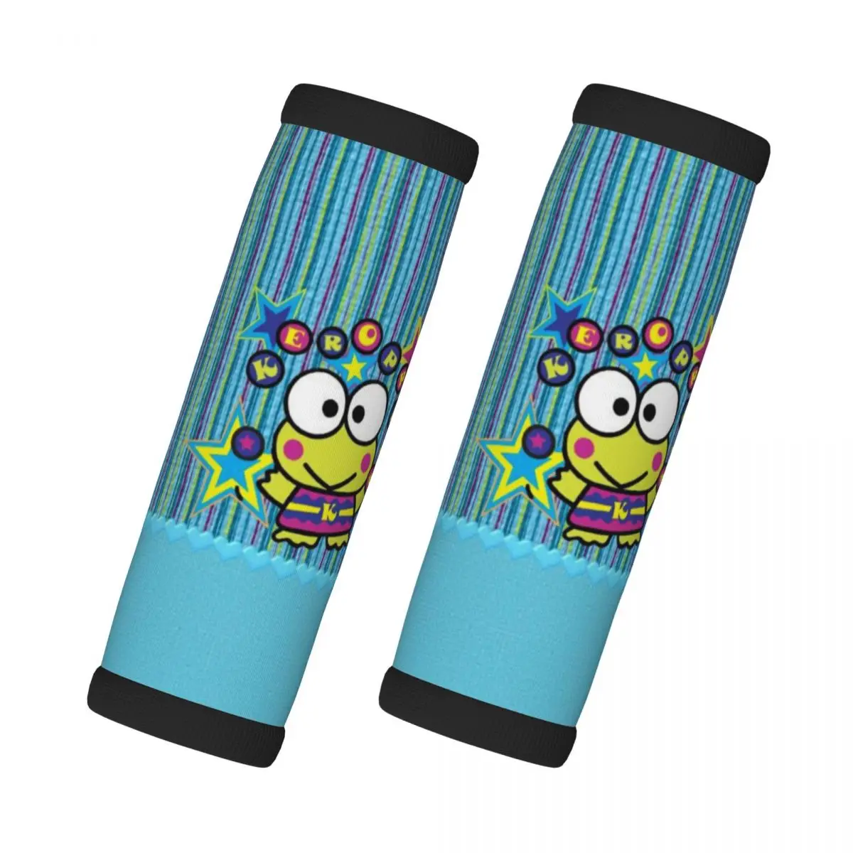 

Custom Cute Kerokero Keroppi Luggage Handle Wrap Suitcase Identifier 2 PCS Refrigerator Handle