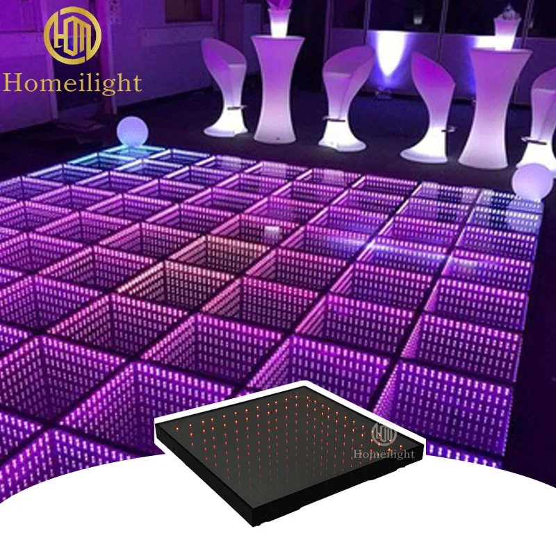 

Most Popular 50x50cm 3D Mirror Dance Floor LED DJ Party Lights for Night Club Disco Weddings Stage LED Lights