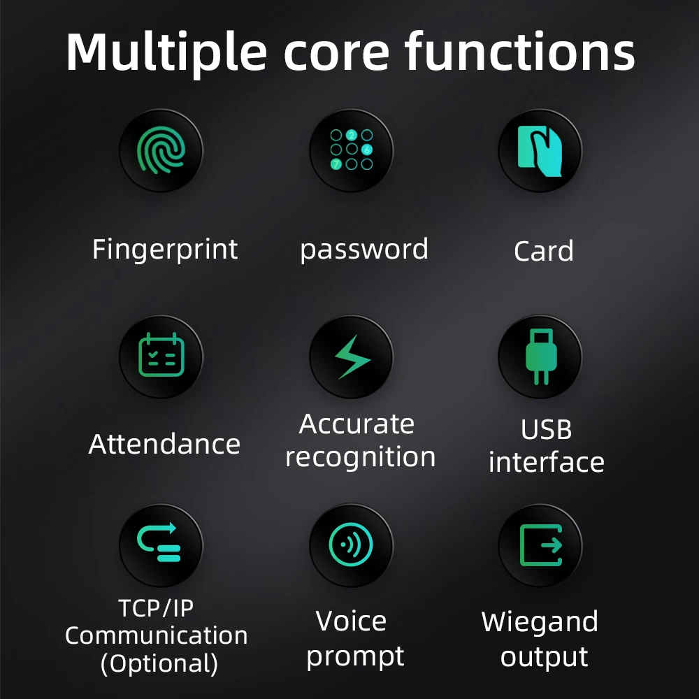 Tuya Wi-Fi البيومترية بصمة التحكم في الوصول قارئ بطاقات التعريف بالإشارات الراديوية 125 كيلو هرتز USB تسجيل البيانات الموظف تتبع الوقت نظام SmartHome