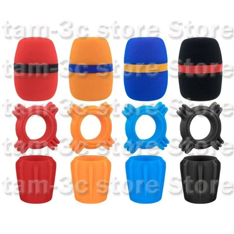 D0UA Mic protections anelli antiroll Cover del parabrezza per lo stage e lo studio