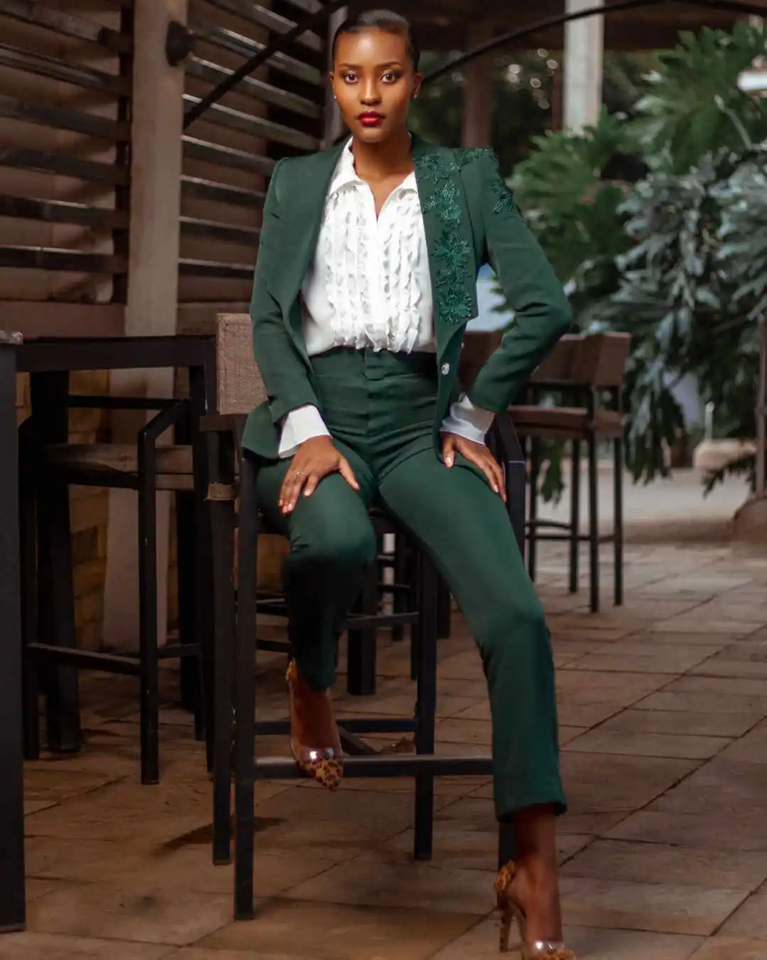 Vintage Mother Of The Bride One Button Blazer Suits Floral Appliques Formal Office Lady Suit Lady Graduation Outfits Customized