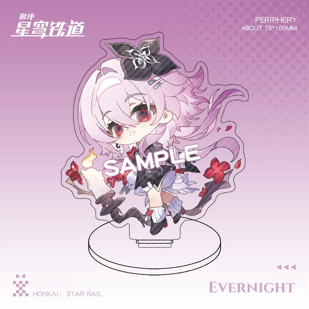 

New Honkai: Star Rail Character Stand Cyrene Evernight Cerydra Cartoon Anime Tabletop Acrylic Ornament Game Cute Badge Gift