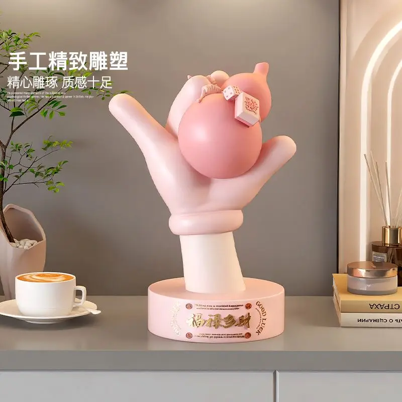 Fu Lu Shuang Quan Gourd Desktop Ornaments Living Room TV Cabinet Wine Cabinet Decoration High-end Sense of Housewarming Opening