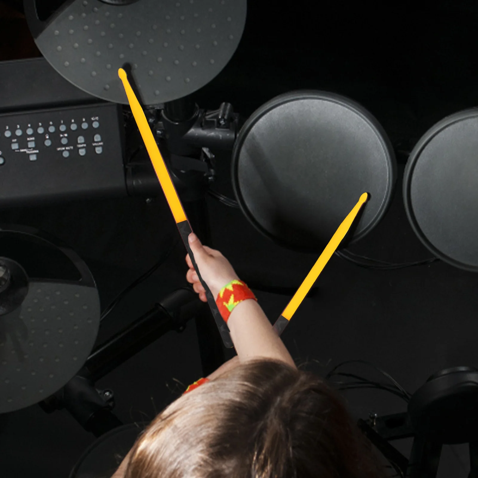 

5Pairs Drumsticks Non Slip Polished Surface Lightweight Durable Drum Sticks for Acoustic Kits Kids Adults Professional Musical