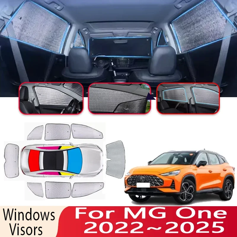 Car Sun Shade For MG One 2022~2025 2023 2024 Auto Heat Windshield Sunshade Insulation Car Sun Protection Visor Car Accessories