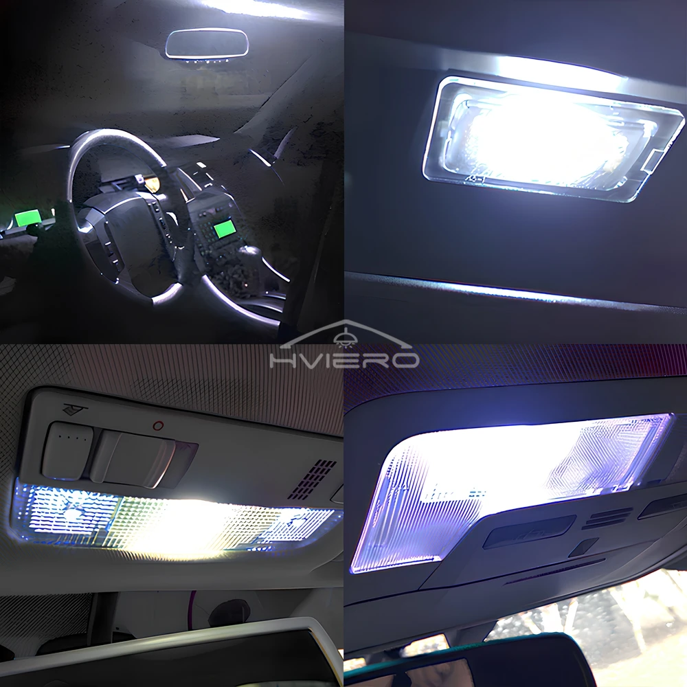 2PCS Auto Signal Lamp White LED T10 COB 1Led Car Door Instrument Lights Reading Interior Clearance Backup Reverse License Plate