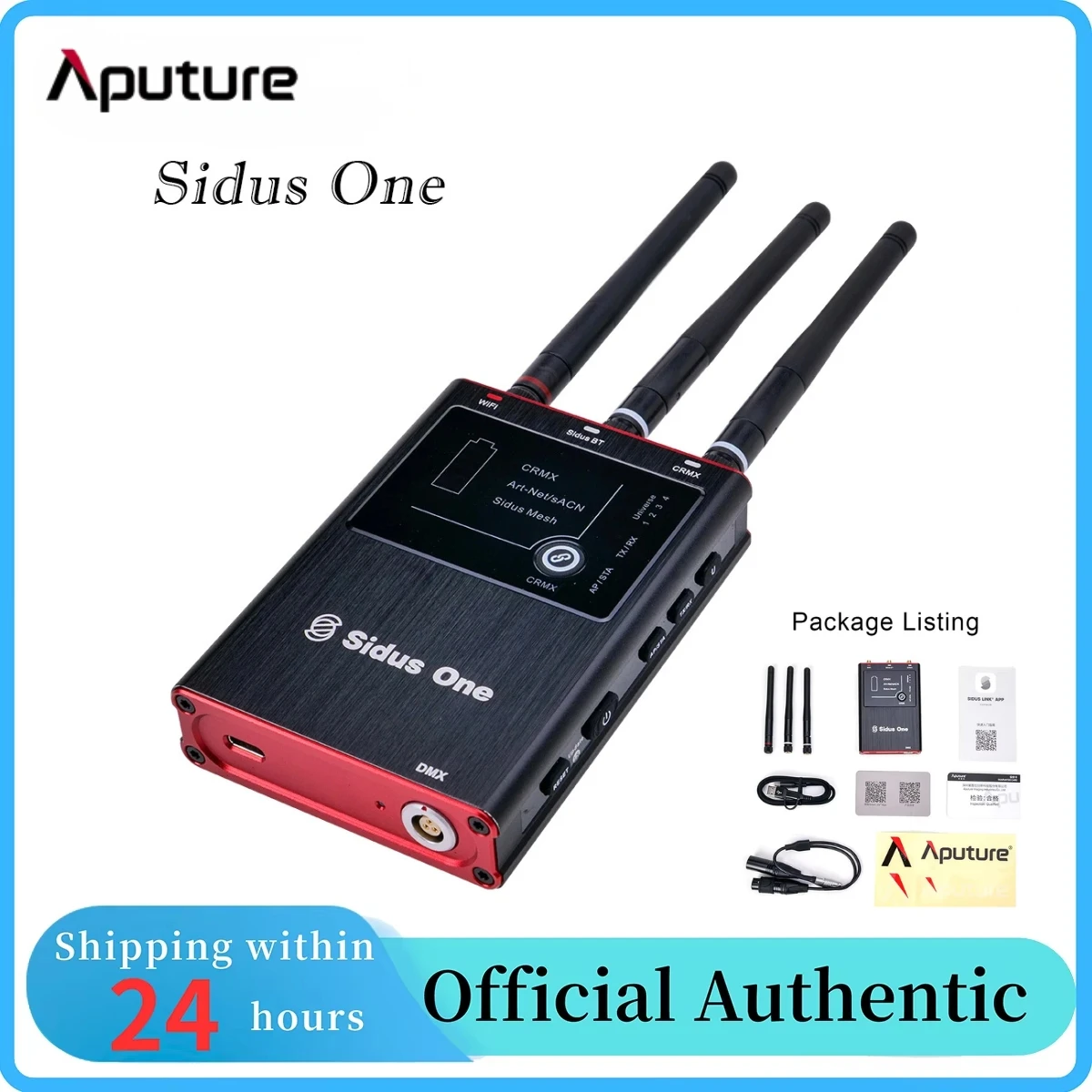 Беспроводной гибридный контроллер Aputure Sidus One на базе DMX обеспечивает преобразование и гибридное управление множеством методов управления