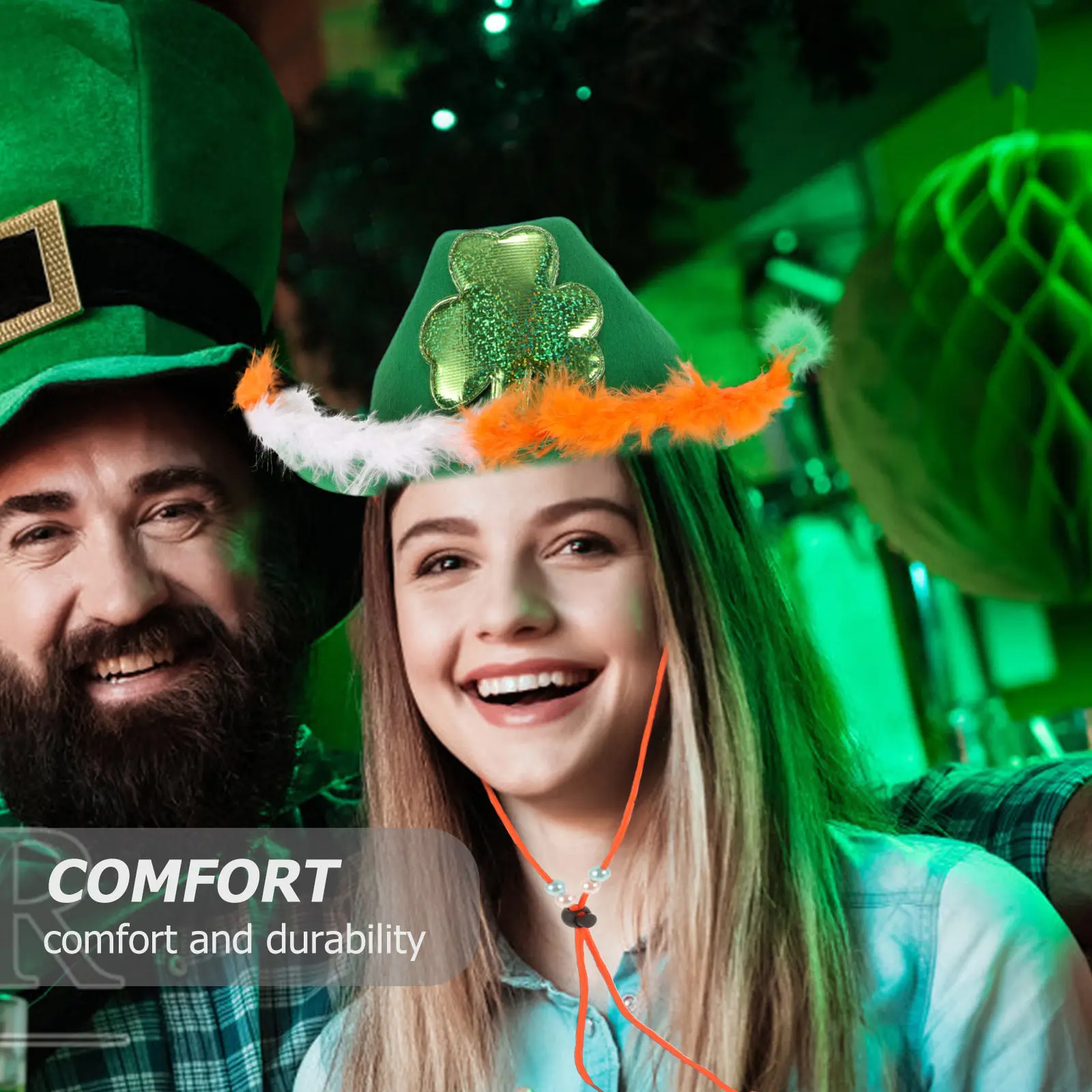

Irish Party Hat St Patrick’S Day Carnival Costume Accessory Lightweight Creative Festive Wearable Decorative